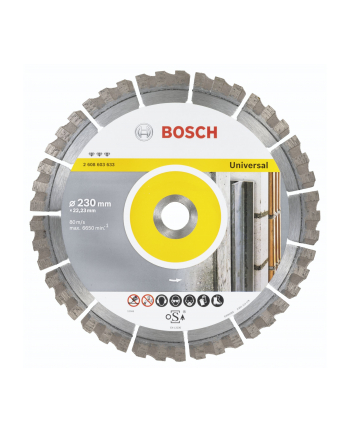 Bosch Diamentowa tarcza tnąca D230X22,23mm Best for Universal 2608603633