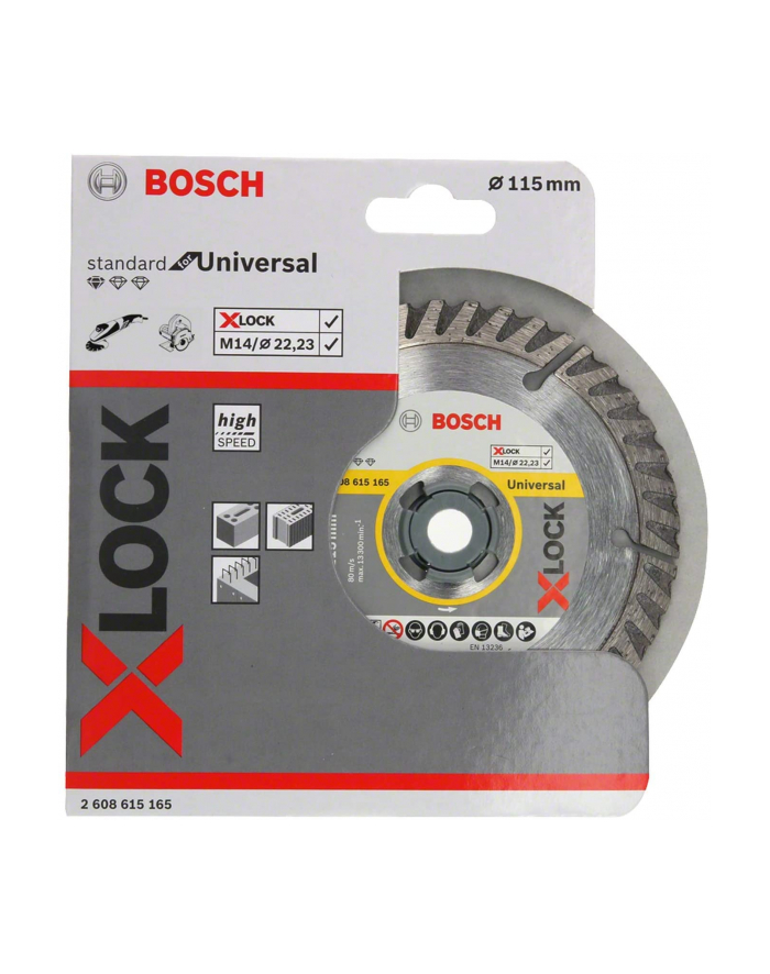 Bosch X-LOCK Diamentowa tarcza Standard for Universal 115x22,23x2,0 (2608615165) główny