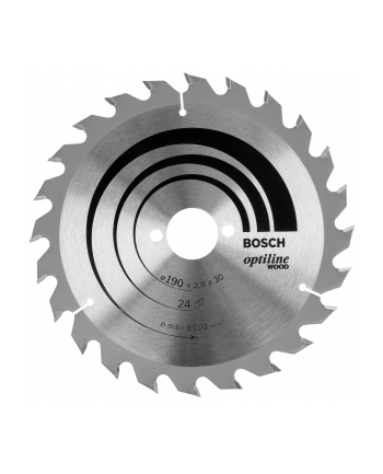 Bosch Tarcza pilarska Optiline Wood 190x30x2,0 mm, 24 2608641185