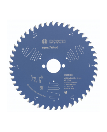 Bosch Tarcza pilarska Expert for Wood 190x30x2,0mm 48 2608644085