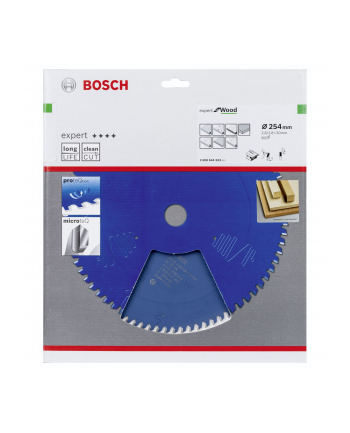 Bosch Tarcza pilarska Expert for Wood 254x30x2,6/1,8 z80 2608644343