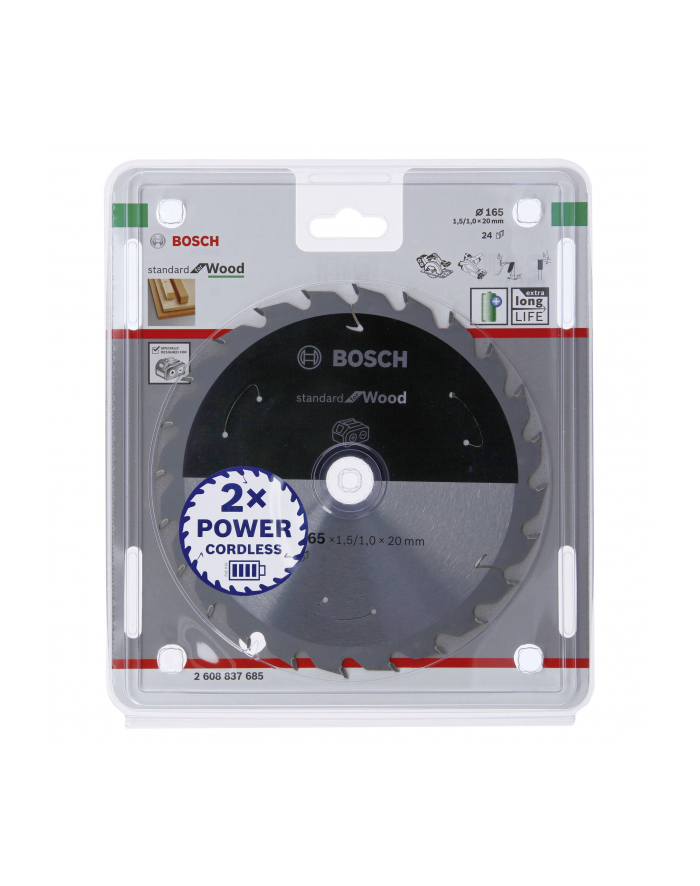 Bosch Tarcza Tnąca Standard For Wood Do Pił Akumulatorowych 2608837685 główny