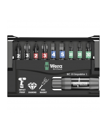 Wera Bity i uchwyt 8740/51/55/67-9/IMP DC Impaktor Bit-Check