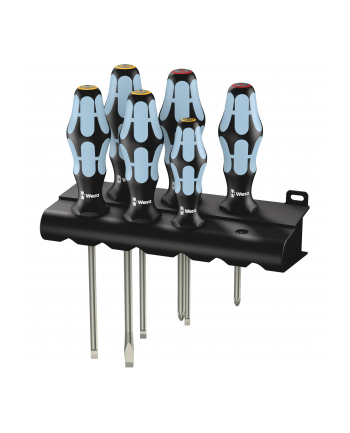 Wera Wkrętaki śrubokręty nierdzewne 6 szt Kraftform Stainless +wieszak 3334/6 PH 5032060001