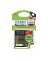Taśma Dymo D1 Durable 1978366 - 12mm x 3m – biały/czerwony - nr 21