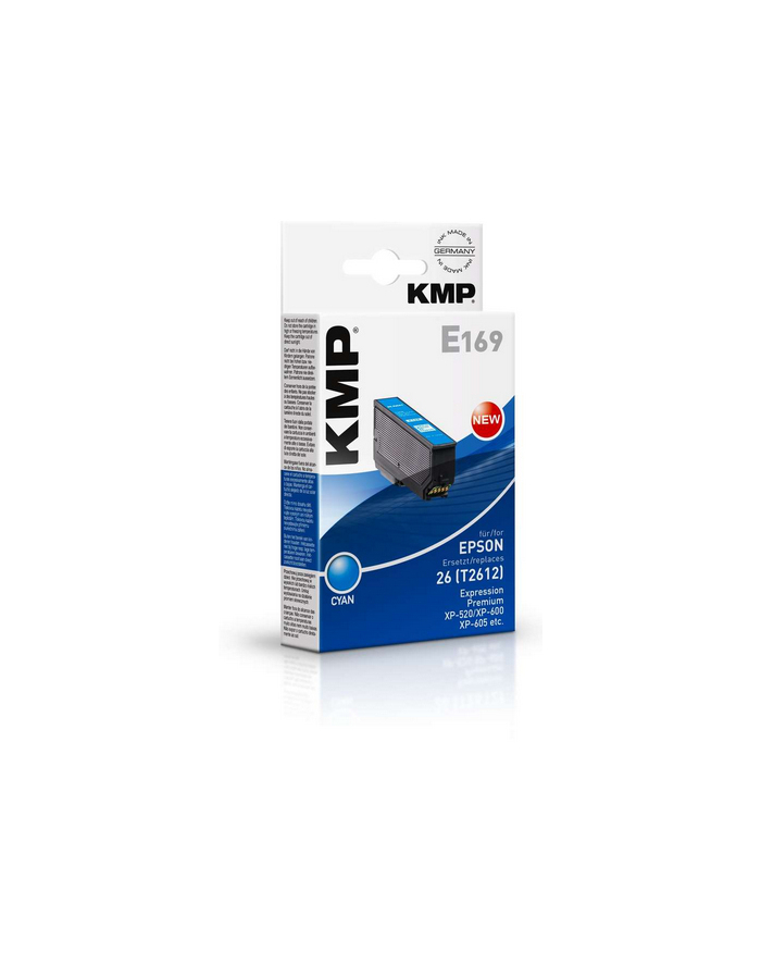 KMP E168 - cyan - ink cartridge (alternative for: Epson T2612) - Kartridż z tuszem Cyjan (16264803) główny