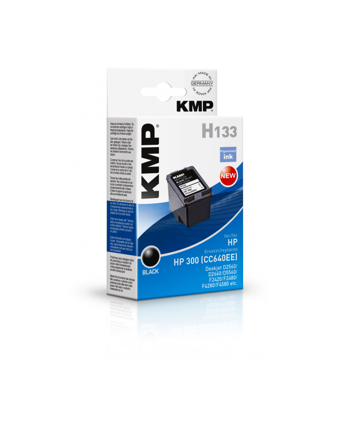 KMP H133 - black - ink cartridge (alternative for: HP 300) - Kartridż z tuszem Czarny (17104811) główny