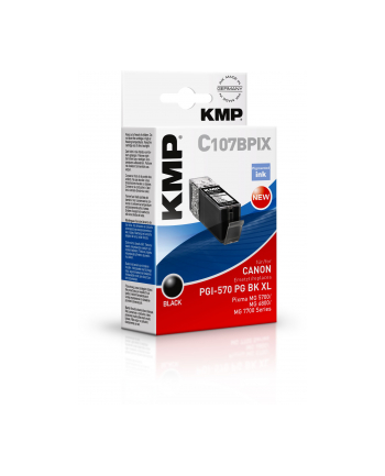 KMP C107BPIX - Kartridż z tuszem Czarny (15670001)