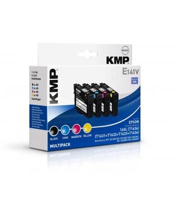 KMP E141V - Kartridż z tuszem Kolor (cyjan, magenta, żółty, czarny) (16210050)