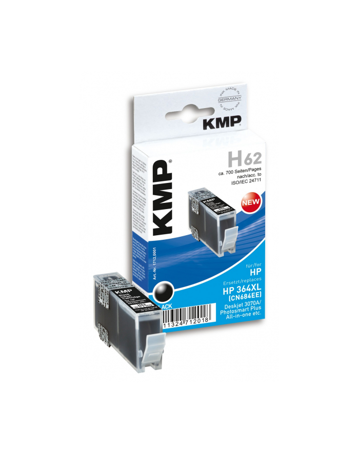 KMP H62 INK Czarny COMP. W. HP CN 684 EE No. 364 XL (KMPH62) główny