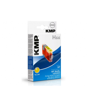 KMP H66 INK CARTRIDGE YELLOW COMP. W. HP CB 325 EE NO. 364 XL (1714)