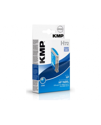KMP H72 = HP 940XL C4907AE Zamiennik CYJAN (KMPH72)