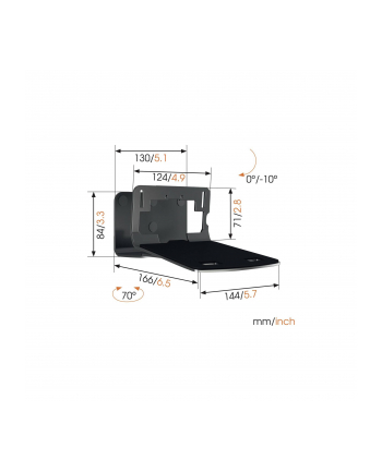 Vogels Sound 3205 Bracket 5/7 Czarny