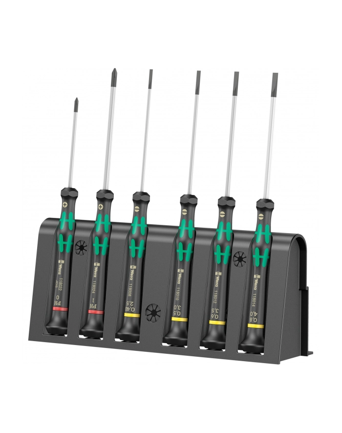 Wera precyzyjne płaskie/PH w Zestawie 6cz. + stojak Kraftform Micro 2035/6 (05118152001) główny
