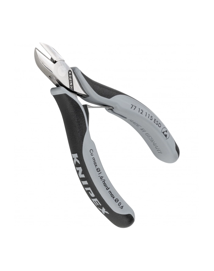 Knipex Szczypce precyzyjne boczne tnące 115mm ESD 77 12 115 główny