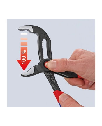 Knipex Szczypce nastawne ''Cobra'' do rur, zamykanie rękojeścią, dwukomponentowe 87 22 250