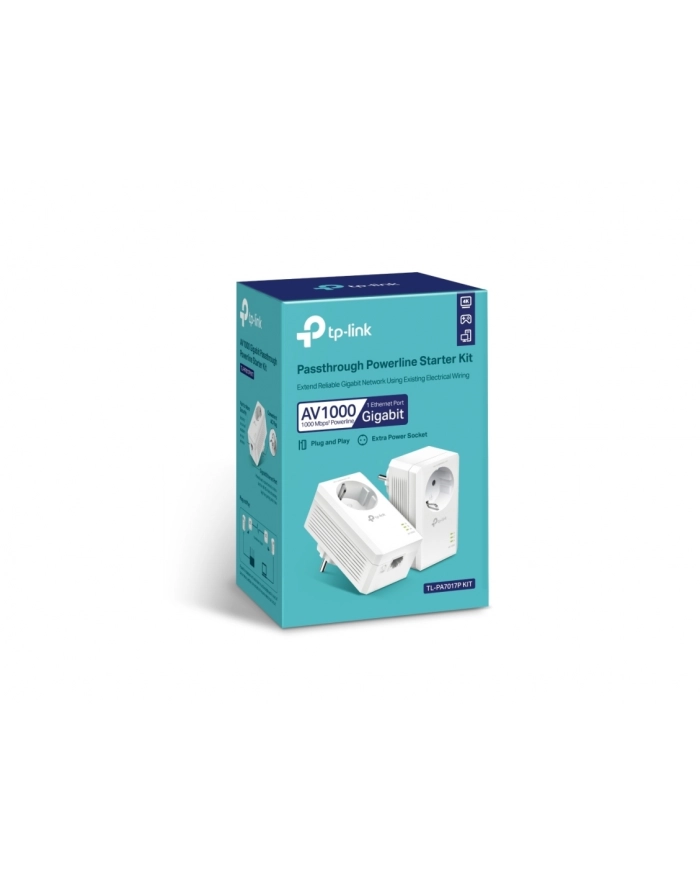 TP-LINK AV1000 Gigabit Passthrough Powerline Starter Kit główny