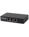 INTELLINET 2 Port Gigabit PoE+ Extender IEEE 802.3at/af Compliant 100 m Additional Range Metal - nr 15