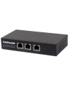 INTELLINET 2 Port Gigabit PoE+ Extender IEEE 802.3at/af Compliant 100 m Additional Range Metal - nr 9