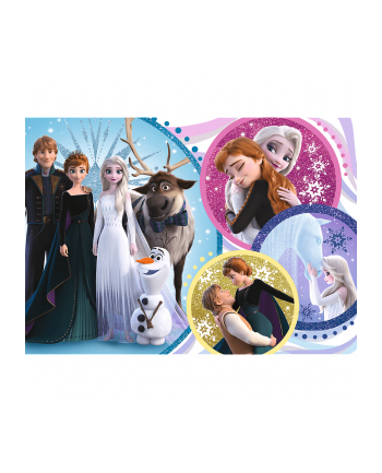 Puzzle 100el brokatowe W blasku miłości. Frozen 2 14817 Trefl