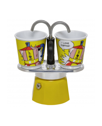 Bialetti Komplet Mini Express ''R'' 2 Tz Lichtenstein + 2 Bicch.