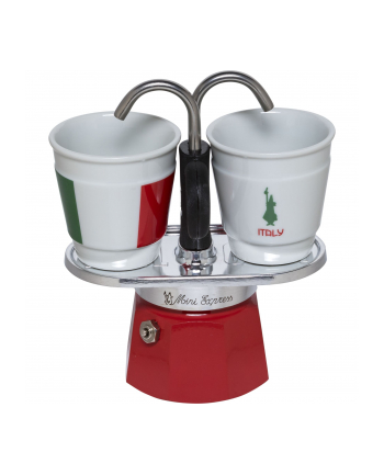 Bialetti Mini Express 2Tz Italia + 2 Filiżanki (7309)