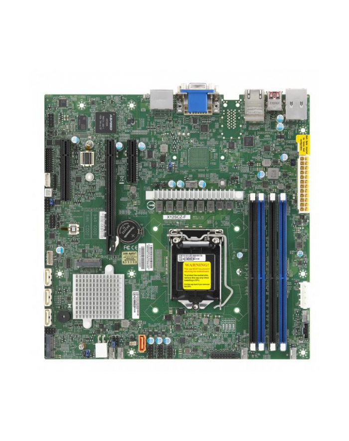 super micro computer SUPERMICRO Motherboard X12SCZ-QF Comet Lake PCH Q470 LGA1200 1x PCIE Micro ATX główny