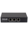 INTELLINET 2 Port Gigabit PoE+ Extender IEEE 802.3at/af Compliant 100 m Additional Range Metal - nr 24