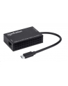 MANHATTAN USB-C to SFP Fiber Optic Converter USB 3.2 Gen 1 1000 Mbps Ethernet Optical Network Connection Open SFP Slot Black - nr 11