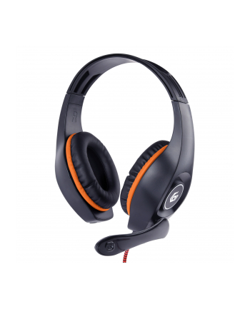 GEMBIRD gaming headset with volume control orange-black 3.5 mm