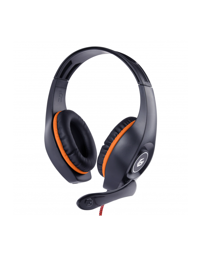 GEMBIRD gaming headset with volume control orange-black 3.5 mm główny
