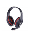 GEMBIRD gaming headset with volume control red-black 3.5 mm - nr 2