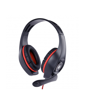 GEMBIRD gaming headset with volume control red-black 3.5 mm
