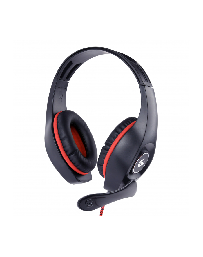 GEMBIRD gaming headset with volume control red-black 3.5 mm główny