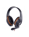 GEMBIRD gaming headset with volume control orange-black 3.5 mm - nr 1