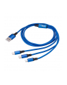 AKYGA Cable USB AK-USB-27 USB A m / micro a USB B m / USB type C m / Lightning m 1.2m - nr 1