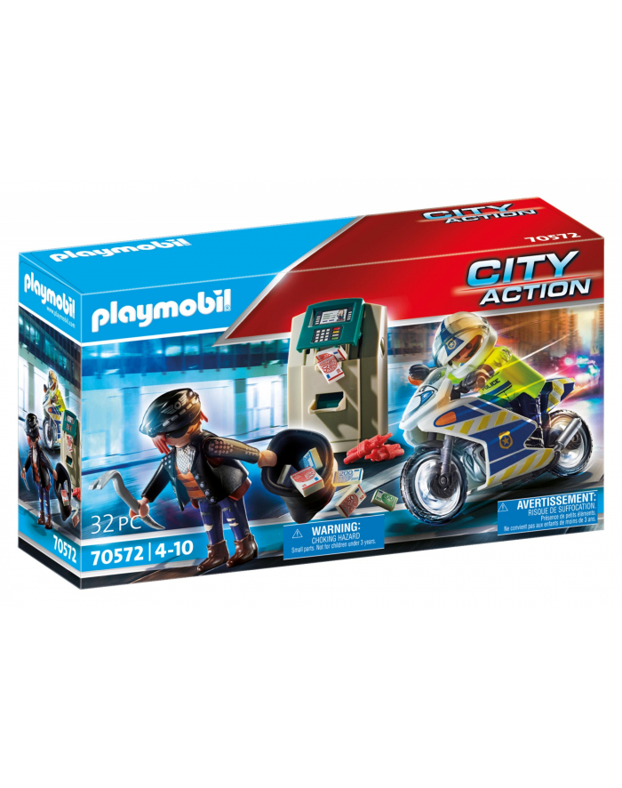 Playmobil Police motorcycle: pursuit d. G - 70572 główny