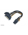 Akasa Adapter z 2x SATA na 1x 6-Pin PCIe (AK-CBPW13-15) - nr 6