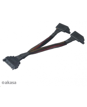 Akasa kabel rozdzielający SATA 15cm (AKCBPW1515BK)
