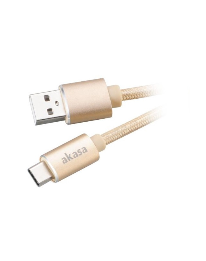 Akasa Kabel USB Akasa USB 2.0 Type-C na USB Type-A, 100cm, złoty (AKCBUB3410GL) główny