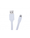 Kabel USB Avacom USB A M- Apple Lightning M 1.2m płaski biały Avacom box 120 cm biały - nr 1