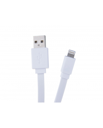 Kabel USB Avacom USB A M- Apple Lightning M 1.2m płaski biały Avacom box 120 cm biały