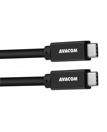 Avacom Kabel USB Avacom USB Type-C - USB Type-C, 100cm, 60W E-Mark, czarny (DCUSTPCC10K60W)