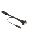 Akasa KABEL  HDMI - D-SUB (VGA) + JACK 3.5MM 0.2M CZARNY (AK-CBHD18-20BK)  (AKCBHD1820BK) - nr 2