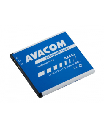 Avacom do Sony Ericsson Li-Ion 3,7V 1750mAh (GSSO-BA800-S1750)