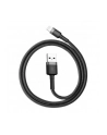 Baseus Kabel Kevlar USB Lightning iPhone 2.4A 1m Czarny (CALKLF-BG1) - nr 12