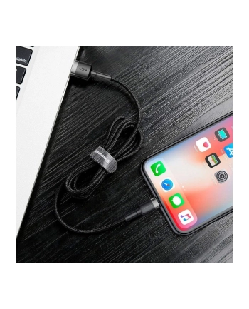Baseus Baseus CAFULE LIGHTNING CABLE 300CM GREY/BLACK (6953156296305)