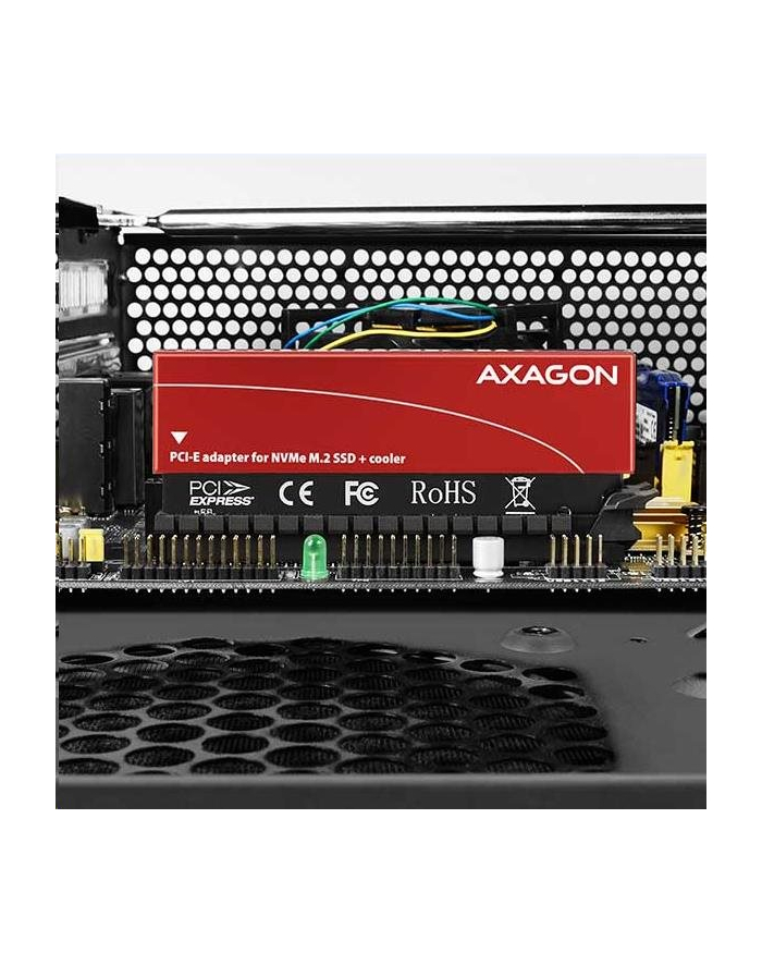 Axagon Adapter wewnętrzny PCIe x16 M.2 NVMe M-key (PCEM2S) główny