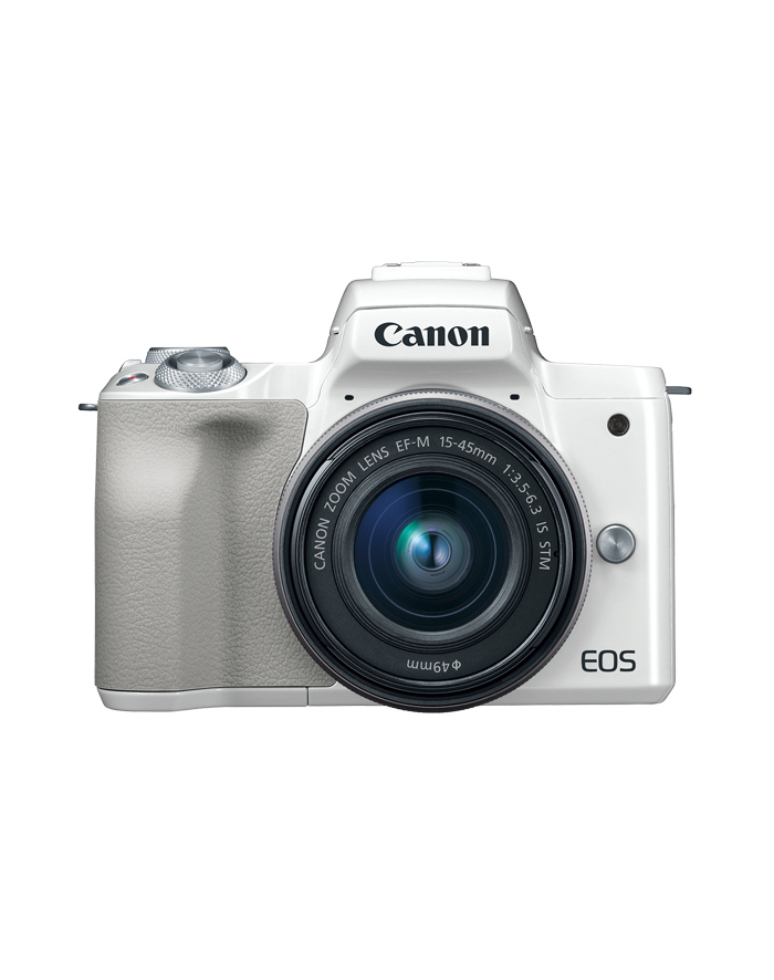 Canon EOS M50 biały + 15-45mm główny
