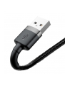 Baseus Kabel Kevlar USB Lightning iPhone 2.4A 1m Czarny (CALKLF-BG1) - nr 1